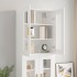 Armario de pared colgante blanco 69,5x34x90