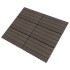Baldosas de porche 6 uds WPC marrón oscuro 60x30 cm 1,08