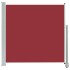 Toldo lateral retráctil de jardín rojo 160x300