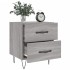 Mesitas noche 2 uds madera ingeniería gris Sonoma 40x35x47,5