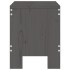 Taburetes de jardín 2 uds madera maciza pino gris 40x36x45