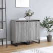 Aparadores 2 uds madera de ingeniería gris Sonoma 40x35x70 cm