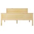 Estructura de cama de madera maciza de pino blanco 160x200