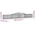 Cesta de gaviones forma arco hierro galvanizado 400x30x40/60