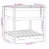 Jardinera con estante madera maciza de pino 82,5x82,5x81