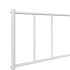 Estructura cama sin colchón con estribo metal blanco 90x200
