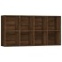 Estantería/Aparador contrachapada marrón roble 66x30x130
