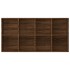 Estantería/Aparador contrachapada marrón roble 66x30x130