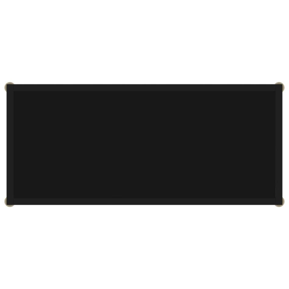 Mesa de consola negro vidrio templado 80x35x75