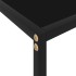 Mesa de consola negro vidrio templado 80x35x75