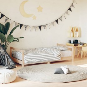 Estructura de cama para niños madera maciza de pino 80x160