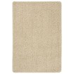 Alfombra peluda antideslizante color crema 160x230 cm