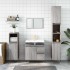 Armario de baño madera contrachapada gris Sonoma 65x33x60