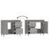 Armario de baño madera contrachapada gris Sonoma 65x33x60
