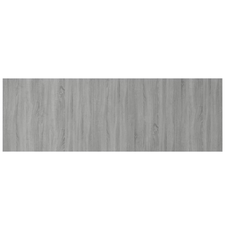 Cabecero pared madera contrachapada gris Sonoma 240x1,5x80