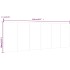 Cabecero pared madera contrachapada gris Sonoma 240x1,5x80