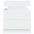 Mesita de noche madera contrachapada blanco 45x35x52