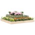Jardinera de madera maciza de pino 110x110x27