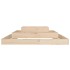Jardinera de madera maciza de pino 110x110x27