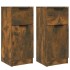 Aparadores 2 uds madera contrachapada roble ahumado 30x30x70