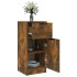 Aparadores 2 uds madera contrachapada roble ahumado 30x30x70
