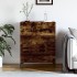 Aparador de madera de ingeniería roble ahumado 69,5x34x90