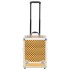 Maletín trolley de maquillaje aluminio dorado 35x29x45
