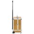 Maletín trolley de maquillaje aluminio dorado 35x29x45