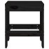 Taburetes de jardín 2 uds madera maciza pino negro 40x36x45