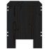 Taburetes de jardín 2 uds madera maciza pino negro 40x36x45