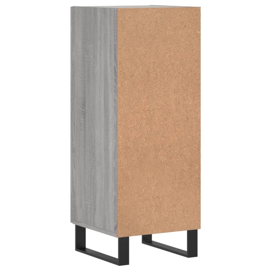 Aparador madera de ingeniería gris Sonoma 34,5x34x90