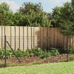 Cerca de alambre de acero galvanizado gris antracita 1x10 m