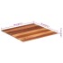 Tablero de mesa madera maciza de acacia 15-16 mm 70x70