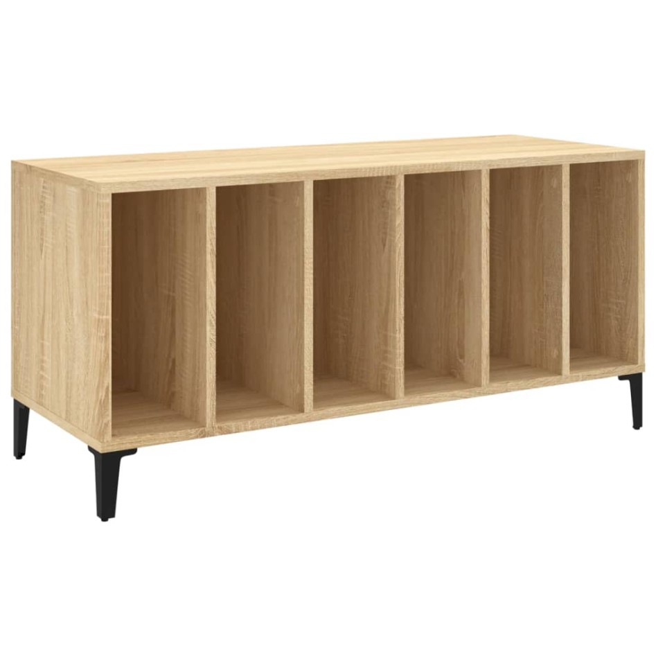 Mueble discos madera contrachapada roble Sonoma 100x38x48