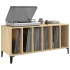 Mueble discos madera contrachapada roble Sonoma 100x38x48