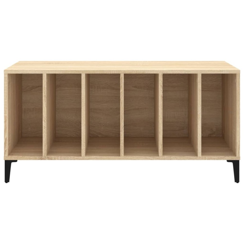 Mueble discos madera contrachapada roble Sonoma 100x38x48
