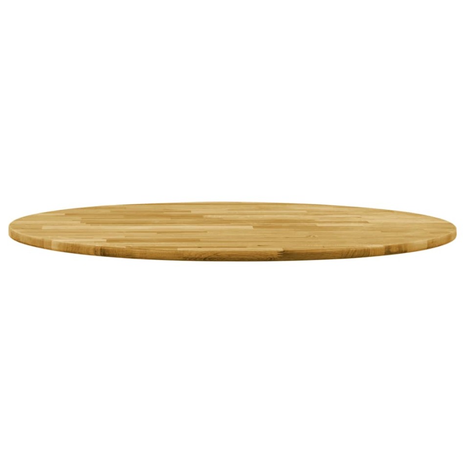 Superficie de mesa redonda madera maciza de roble 23 mm 700