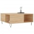 Mesa de centro madera contrachapada roble Sonoma 80x80x36,5