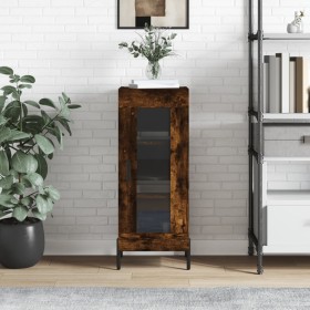 Aparador madera de ingeniería roble ahumado 34,5x34x90