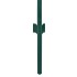 Valla de malla alambre con postes acero 25x0,5 m