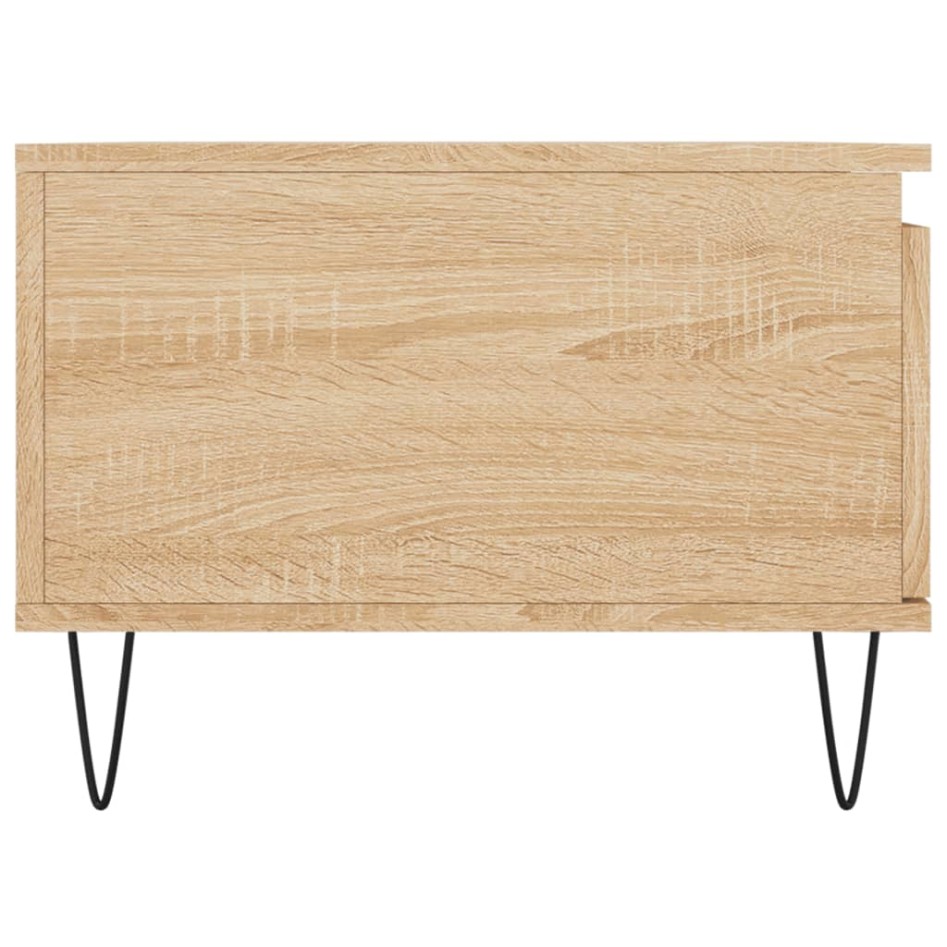 Mesa de centro madera contrachapada roble Sonoma 90x50x36,5