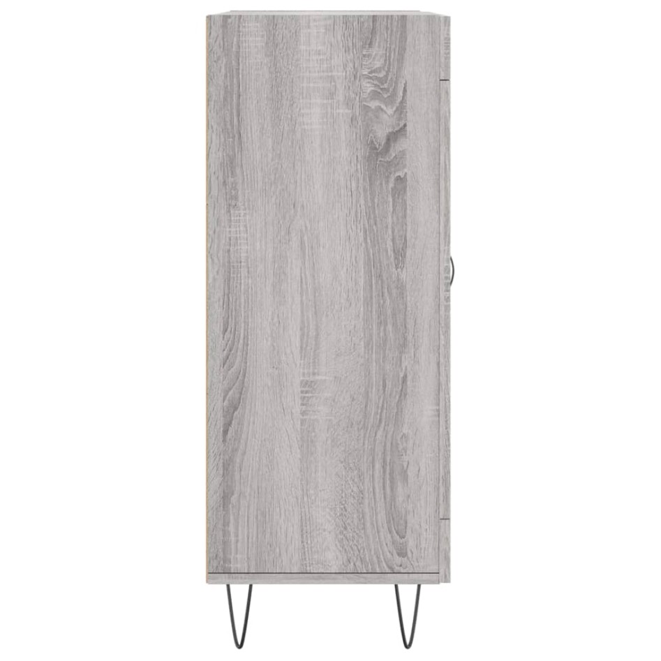 Aparador de madera de ingeniería gris Sonoma 69,5x34x90