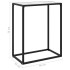 Mesa consola vidrio templado blanco 60x35x75