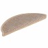 Alfombrilla autoadhesiva escalera sisal 15 uds beige 56x17x3