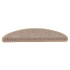 Alfombrilla autoadhesiva escalera sisal 15 uds beige 56x17x3