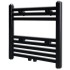Radiador toallero de baño recto negro 480x480