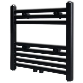 Radiador toallero de baño recto negro 480x480