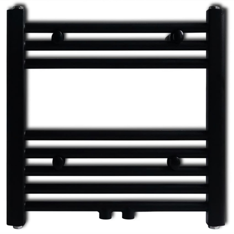Radiador toallero de baño recto negro 480x480
