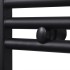 Radiador toallero de baño recto negro 480x480
