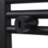 Radiador toallero de baño recto negro 480x480